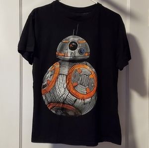 STAR WARS BB-8 Bling Droid Women's Medium black short sleeve t-shirt